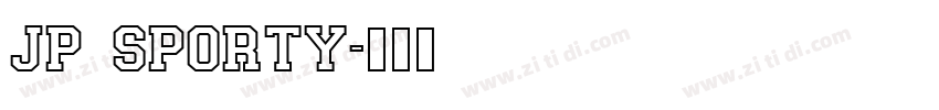 JP Sporty字体转换